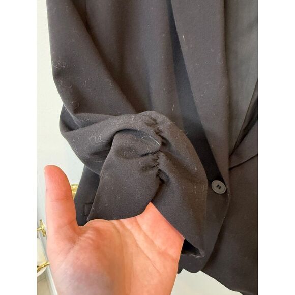 Eliza J Black Professional Single Button Stretch‎ Blazer Career Office Jacket XL - Picture 6 of 9
